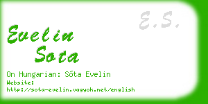 evelin sota business card